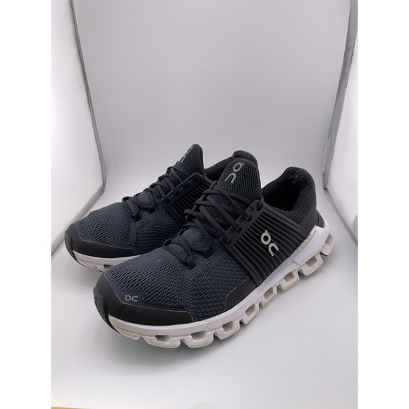 On Cloudswift Shoes Womens Size 9.5 Black Gray Helion CloudTec Running Swiss - Picture 1 of 16